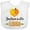 AA-White, variant on Inktastic Jacksonville Florida Orange in Heart Boys or Girls Baby Bib