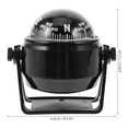 thumbnail image 2 of PBPBOX Black Compact Marine Compass for Boat Dash Mount Car Dashboard Accessory, 2 of 5