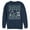 Navy Blue, variant on Men's Star Wars Ugly Christmas Hoth Sweet Hoth Sweatshirt Navy Blue Medium