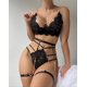 thumbnail image 1 of Ropa interior sexy de estilo europeo y americano, traje divertido de tentación con cadena hueca de encaje para mujer, 1 of 6