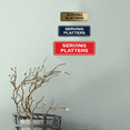thumbnail image 2 of Signs ByLITA Serving Platters Sign (Ivory/Dark Brown) - Large, 2 of 7
