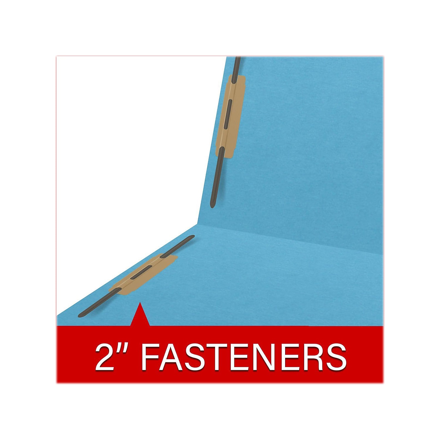Medical Arts Press Heavy Duty End Tab File Folder Straight Cut Letter Size Dark Blue 40/Box