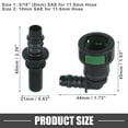 thumbnail image 3 of Unique Bargains 1 Set Car Fuel Line Hose Quick Release Connector 90 Degree 11.8mm SAE to 5/16" 8mm Disconnect Hose, 3 of 6