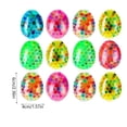 thumbnail image 2 of Easter Egg Toys 12Pcs Fidget Toys Silicone Multiple Colors Stress Balls 2.36x1.57x1.57 Inches Decorative Toys, 2 of 6