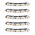 thumbnail image 1 of EeaseMX 5 guirnaldas hawaianas de girasol para el pelo, guirnaldas de fiesta, diademas de flores simuladas, tocado estilo bohemio, recuerdos de fiesta de playa (blanco), 1 of 8