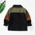 thumbnail image 3 of Zecgelong Kids Toddler Boys Girls Long Sleeve Patchwork T Shirt Coat Tops Clothes With Pocket Size 6-7 Years, 3 of 5