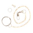 thumbnail image 4 of Cadena de piezaza de Pájaros de material acero Inoxidable/Cobre Cadena de Fisión de Metal para de piezaza Accesorio de Aves Domésticos - 05# 07 Zulema Tobillera Pájaros, 4 of 5