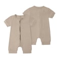 thumbnail image 2 of Ruyang 4th of July Unisex Baby Clothes Baseball Print Zip Up Romper USA Flag Jumpsuit Shorts Independence Day Bodysuit, 2 of 3