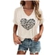 thumbnail image 1 of Acción de Gracias Top Mujeres, Pullover de Impresión de Calabaza con Cuello en V Blusa de Manga Corta, Poliéster de Moda Casual, 1 of 3
