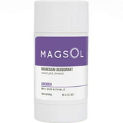 MAGSOL Magnesium Deodorant for Women and Men - 100% Natural Deodorant - Clean Label Only 4 Ingredients - Perfect for Ultra Sensitive Skin - Large 3.2 oz Lasts over 4 Months
