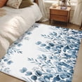 thumbnail image 4 of Area Rugs 2.7'x5', Blue Eucalyptus Leaves Carpet for Living Room Bedroom Dining Room, Watercolor Spring Summer Botanical Throw Kitchen Rugs Non Slip Washable Rectangle Indoor Outdoor Rugs, 4 of 8