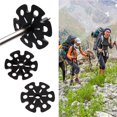 thumbnail image 2 of sweethay Cestas de nieve para bastones de senderismo, 6 uds., accesorio de puntas de repuesto para bastones de senderismo, para nieve, barro y arena Escalada sweethay OD014139-00, 2 of 6