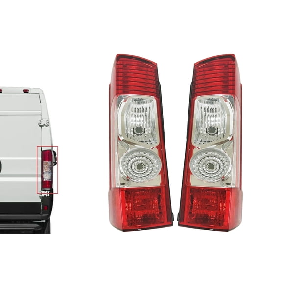 2014 2015 2016 2017 2018 2019 2020 2021 2022 2023 Compatible With Ram Promaster 1500 2500 3500 Rear Tail Light Left Driver & Passenger Set