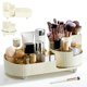 thumbnail image 1 of Organizador de Maquillaje, 5 Ranuras Organizador de Escritorio Giratorio 360 Grados, Estante para Brochas de Maquillaje para Pintalabios, Perfumes, Skincare, L&aacute;pices (Blanco), 1 of 7