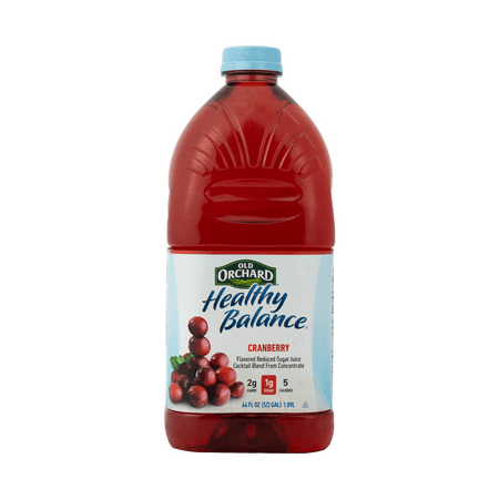 Old Orchard Healthy Balance Cranberry Juice, 64 fl oz, Light, Shelf Stable, Plastic Bottle