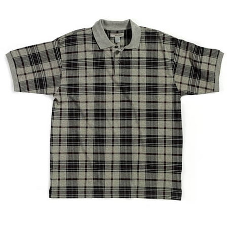 Basic Equipment Short-Sleeve Plaid Polo