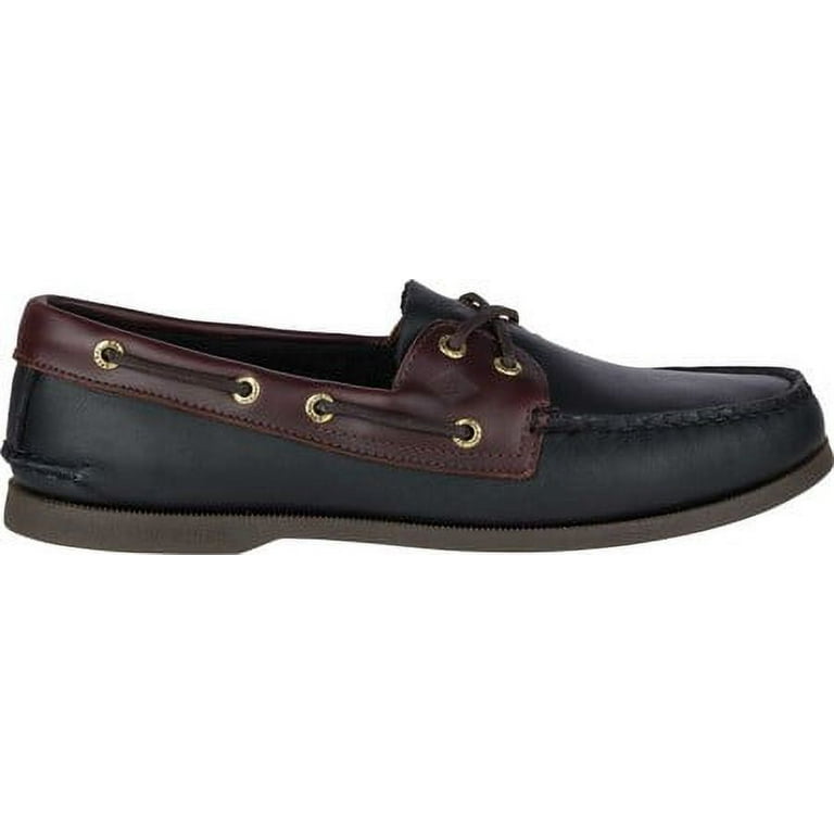 Sperry Top Sider 0191486 Men s Original 2 Eye Black Amaretto Boat Shoe 10.5 D M US Men Black Amaretto Walmart