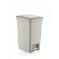 thumbnail image 4 of Slim 2.5-gallon Step on Trash Can with Lid. –  Space Savor Trash Can Good for Dorm Room, Kitchen, Bathroom, or Office, Keeps the Room Neat and Clean. Cream Color. By Superio., 4 of 5