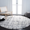 thumbnail image 3 of SAFAVIEH Fontana Daphne Block Shag Area Rug, Ivory/Grey, 11' x 15', 3 of 10