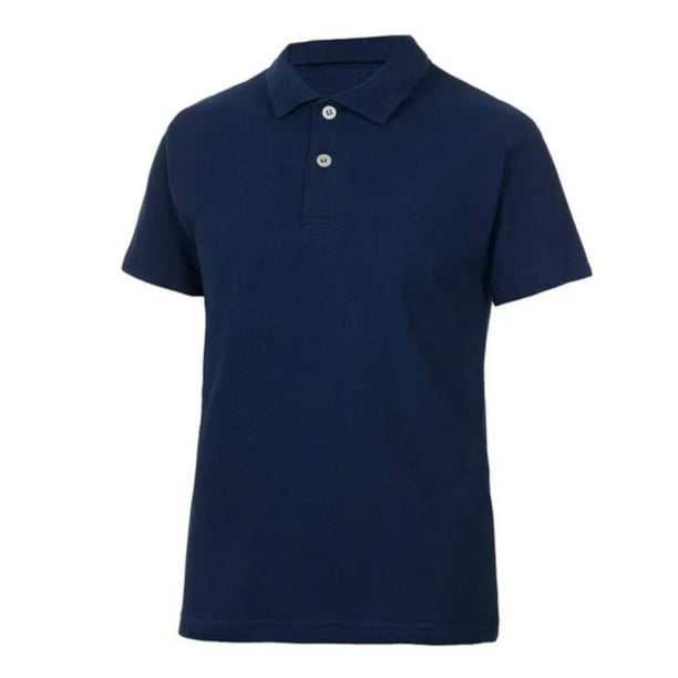 Playera Polo para Niño 100% Algodón Marca Optima – Azul Marino