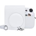 thumbnail image 1 of HAHDAXIA Protective Case for Fuji Instax Mini 12 Instant Camera - PU Leather Mini 12 Camera Case Bag with Photo Pocket - Adjustable Shoulder Strap - White, 1 of 7