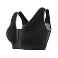 thumbnail image 2 of WCJM Women's Fashionable Sport Bra Breathable Underwear Large Size No Rims Hollow Mesh Thin Sports Yoga Bra Balconette Bras Black Seamless wireless designs for all-day ease, 2 of 8