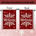 thumbnail image 3 of Christmas Winter Welcome Garden Flag,Snowflake Yard Flags,12x18 Inch Double Sided Burlap, for Outdoor Outside Holiday Xmas Party Decoration, 3 of 6