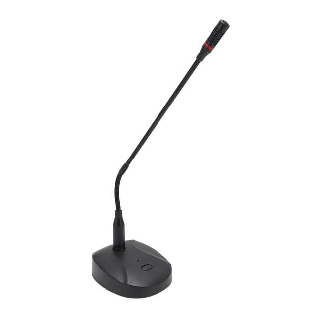Microphone à Condensateur Col de Cygne XLR Connecteur Cardioïde de Bureau avec Base pour Discours Conférence Vidéo
