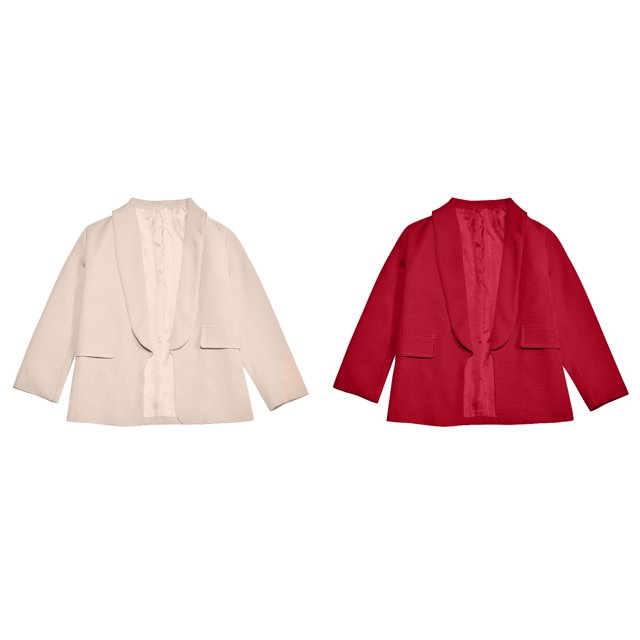 (2-Pack) Rinsvye Kids British Style Set Formal Wear Trendy Two-Piece Suit Spring Jacket With Pants Childrens Suits