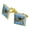 Gold, variant on Canada Canadian Geese Family Square Cufflink Set - Silver or Gold