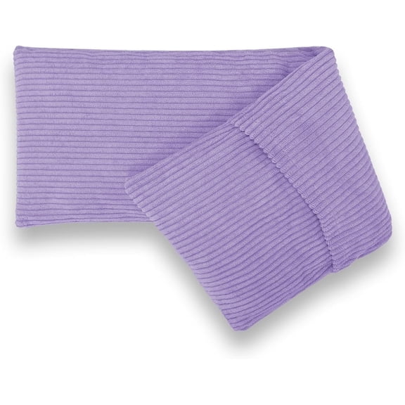 UNCN 1-Pack 44×13.5cm Lavender Purple Corduroy Microwave Heat Pad  with Washable Cover for Muscle Pain Relief & Relaxation