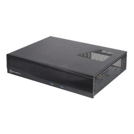 Silverstone Technology ML03B Slim HTPC - Desktop Case with Two USB 3.0 Ports Accept Standard ATX Power Supply - (Best Fanless Htpc Case)