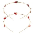 thumbnail image 1 of WORGEOUS 2pcs Cererry Strawberry Dadberry Hoops Cabello Tandilas de fruta Accesorios para el cabello, 1 of 8
