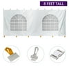 TentandTable Party and Canopy Premium Blockout Cathedral Sidewall, SIDEWALL ONLY, 8' x 20'