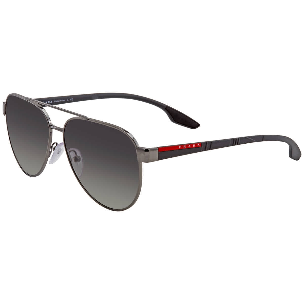 Prada Linea Rossa Grey Gradient Aviator Unisex Sunglasses PS54TS 5AV3M1 ...