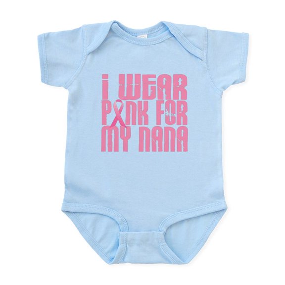 CafePress - I Wear Pink For My Nana 16 Infant Bodysuit - Baby Light Bodysuit, Size Newborn - 24 Months