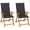 Anthracite, variant on vidaXL Outdoor Recliner Chairs Patio Chair with Cushions Solid Wood Acacia