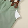 thumbnail image 3 of ZOEREA Baby Boy Suit Gentleman Outfit Clothes Infant Tuxedo Short Sleeve Dress Shirt+Suspender Pants+Bowtie+Hat 0-18M, 3 of 7