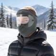 thumbnail image 2 of Unique Bargains 1 Pc Cold-proof Face Mask Removable Balaclava for Cycling Dark Gray, 2 of 6