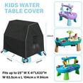 thumbnail image 5 of SIRUITON Waterproof Dustproof Water Table Cover, Black, 14 oz, 5 of 6