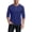 Dark Blue0407L&09, variant on Men's 3/4 Sleeve T-Shirts V Neck Henley Shirts Big and Tall Lightweight Fitness Training Baseball Men Workout Shirts Blue M
