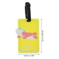 thumbnail image 2 of Unique Bargains 1 Pc Outcrop Aircraft Luggage Tag for Travelling Yellow, 2 of 5