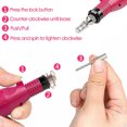 thumbnail image 3 of Electric Nail Drill Set Professional Mini Nail Drill Machine with Nail Drill Bit, 3 of 10