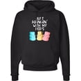 thumbnail image 2 of Inktastic Easter Hangin' with My Peeps Adult Hoodie Sweatshirt, 2 of 4
