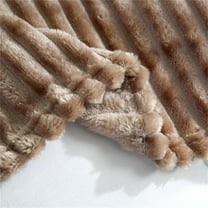 Moocorvic Throw Blanket, Soft Thick Warm Blankets & Throws for Sofa, Bed, Camping, Travelling(40x28inch,Coffee)