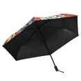 thumbnail image 5 of ALAZA Baseball Flowers UPF 50+ Compact Folding Umbrella for Rain Travel Umbrella Packable, 5 of 8