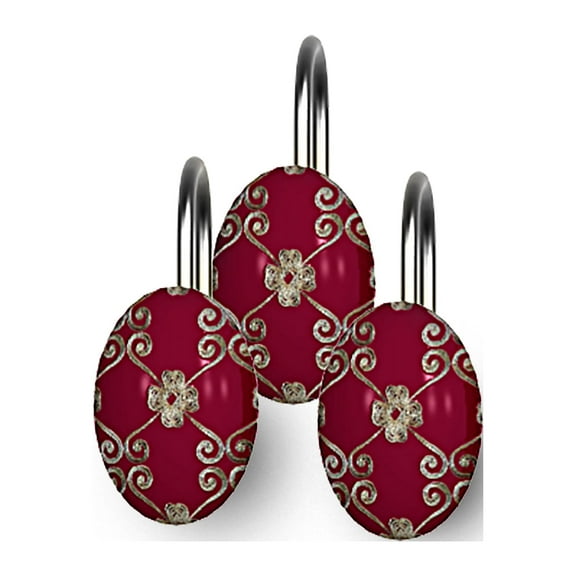 Elegant Rose Shower Hooks