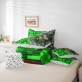 thumbnail image 5 of meiyoeat Pixel Grass C Initial King Bedding for Boys, Gamer Block Monogram King Bed in a Bag, Green Brown, Gamepad Reversible, 7 Pieces, 5 of 6
