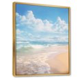 thumbnail image 2 of Designart "Ocean Escape Beach Photo IV" Nautical & Beach Floater Framed Wall Decor, 2 of 7