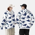 thumbnail image 4 of Balery Cute Shark Sudadera ligera de manga larga con capucha y protección solar UPF 50+ para hombre y mujer, ideal para pesca y running-X-Large, 4 of 7